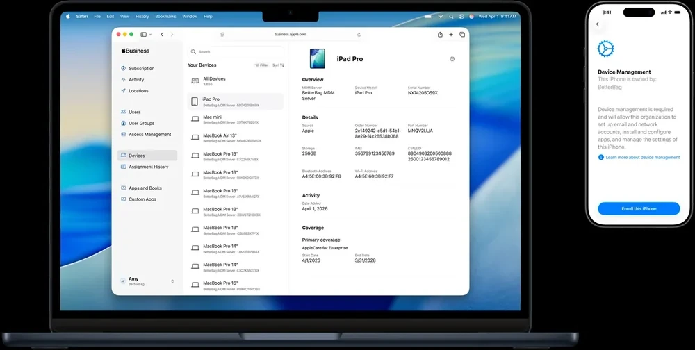 Apple Business Manager product visual