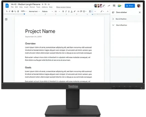ThinkVision product visual